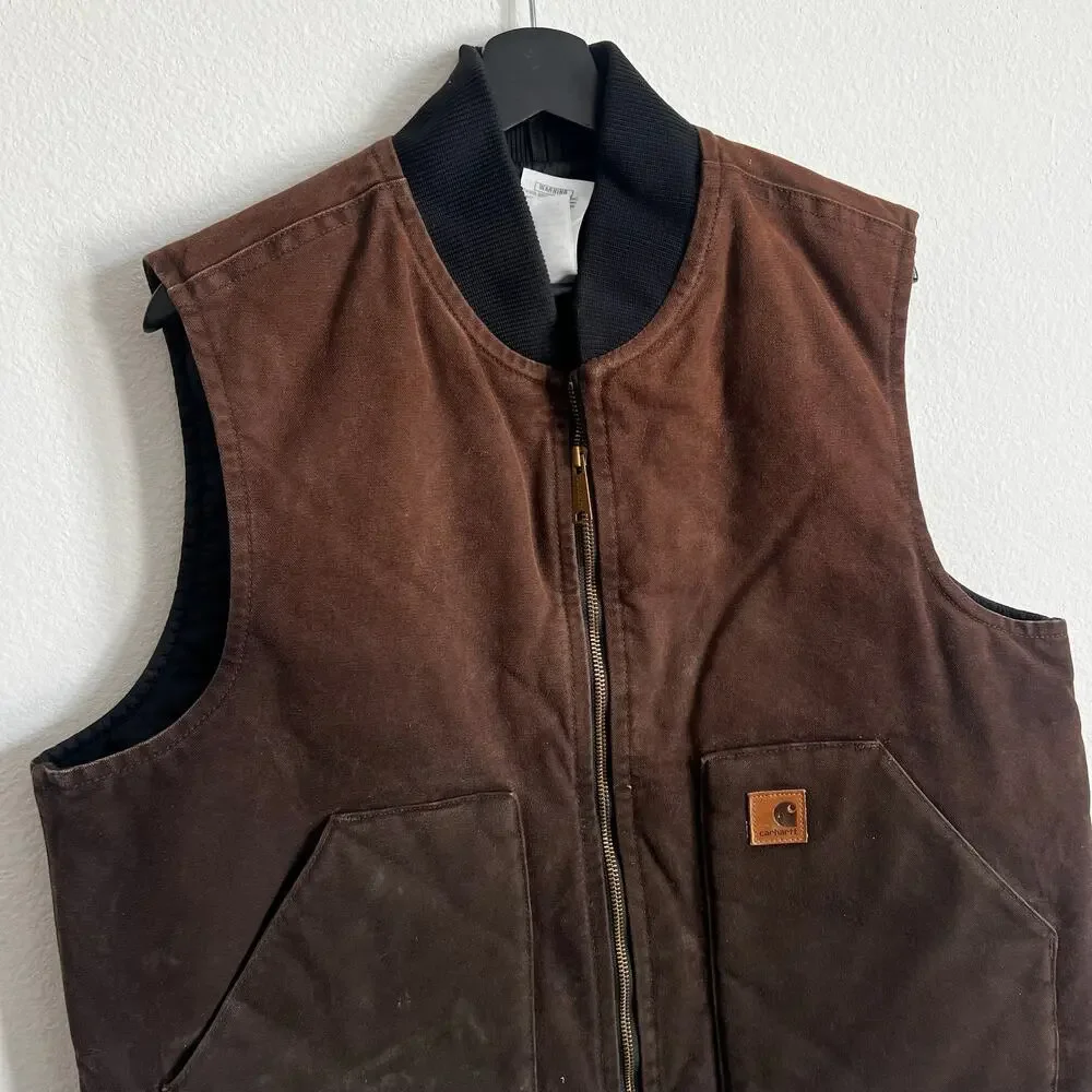Carhartt V02 DKB brown work wear vest